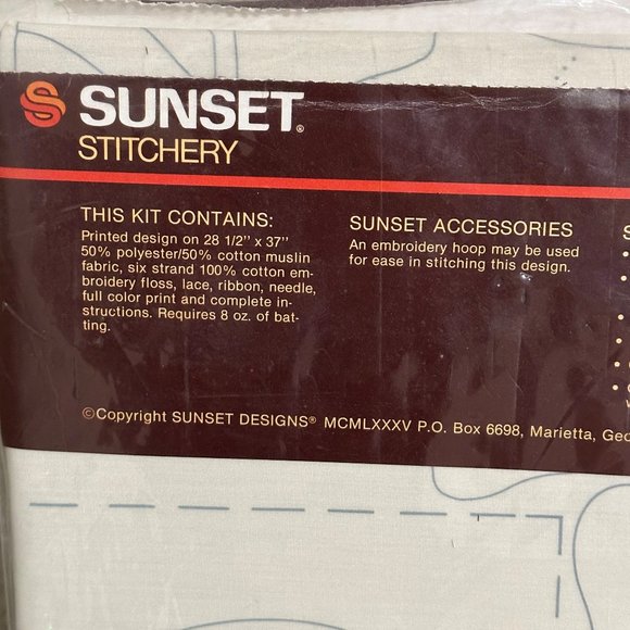 Vintage Sunset Stitchery Bride Doll Kit GRACE 1985 - Picture 3 of 4